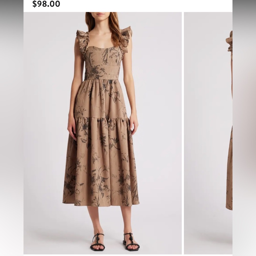 NWT moon river floral dress size large